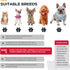 Dog Shoes & Paw Protector, Anti-Slip Sole Summer Dog Booties with Reflective Straps, 4PCS Red for Small Medium Dogs