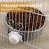 POPETPOP Crate Water Bowl No Spill Kennel Water Bowl: Removable Stainless Steel Dog Bowl Rabbit Food Bowl Pet Kennel Cage Hanging Food Bowls for Cat Puppy Rabbit
