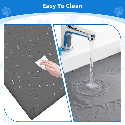 25x36 ALOOF Large Silicone Dog Pee Pad Holder in, Puppy Potty Training Tray with Magnetic Snaps & Raised Edges