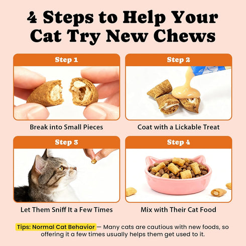 12 5 Immune, 450 Cat Vitamin Treats with L-Lysine & Taurine Essential Vitamins & Minerals, Cat Multivitamin Supplement