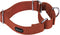 Martingale Dog Collar Adjustable Nylon Safety Training Brick Red Caramel Comfortable Metal Buckle for Small Medium