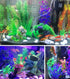 CousDUoBe Artificial Aquatic Plants – 11 Pcs Small Aquarium Plants, Artificial Fish Tank Decorations for Household and