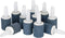 Pawfly 12 Pack Aquarium Air Stone Cylinder Bubble Diffuser Tool for Nano Air Pumps, Small Buckets, and Fish Tanks