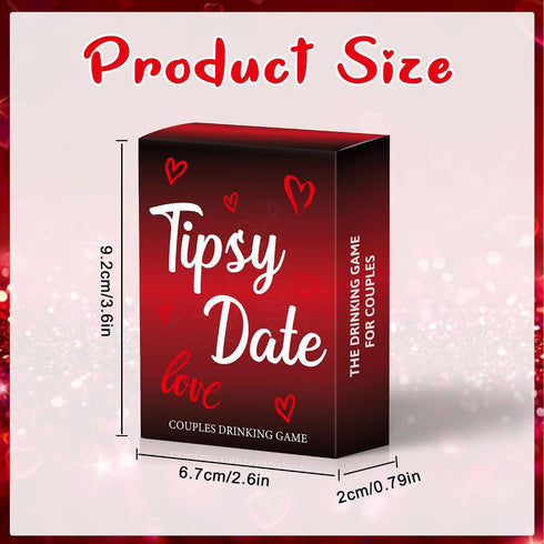 Games,50 Tipsy Date Couples Games for Adults,Drinking Game for Couples,Drinking Card Fun Dares & Questions for Date