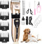 HappyYILIDA Dog Clippers for Grooming, Low Noise, Electric Quiet, Adjustable Clipper Comb for