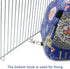 Hamster Tent Bed Winter Warm Hammock for Gerbil, Rat, Sugar Glider, Squirrel, Hedgehog, Small Birds (M, Blue Elk)