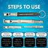 Ami's Delight Dog Whistle Set of 5, Adjustable Premium Quality Whistles with Lanyards and Clicker