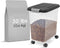 IRIS USA Airtight Dog Food Storage Container, Up to 30 lbs, with Attachable Wheels for Easy Mobility
