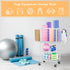 Weight Rack with Hooks for Home Gym, Yoga Mat Storage Organizer, Weight Storage Racks, Wheels for Dumbbell & Resistance