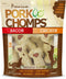 Pork Chomps Dog Chews, 4-inch Crunchy Bones, Bacon and Chicken Flavor, 12