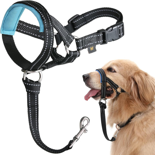 BARKLESS Dog Head Collar, No Pull Head Halter with Soft Padding for Large Medium Small Dogs