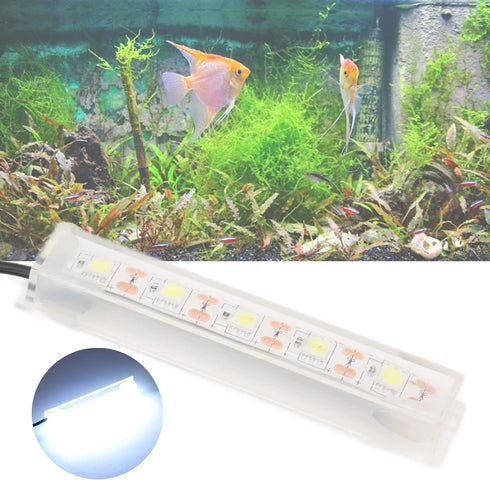 LED Aquarium Light, Small USB Fish Tank White Light Daily Lighting Plant Light Aquarium USB Light for Indoor Aquarium Plants Fish Tank Desktop Mini Decoration Soft LED Lighting Lamp by Estink