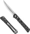 FLISSA Folding Knife, 4.5" Tactical Pocket Knife with Hollow-out Design Handle for Hunting, Survival, EDC, Camping