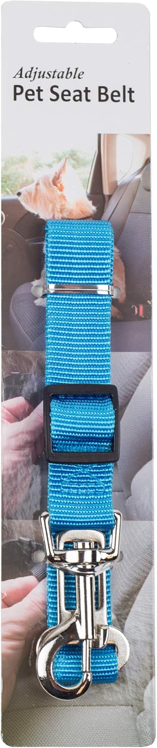 Furhaven Adjustable Pet Seat Belt for Cars, Lagoon Blue, One Size