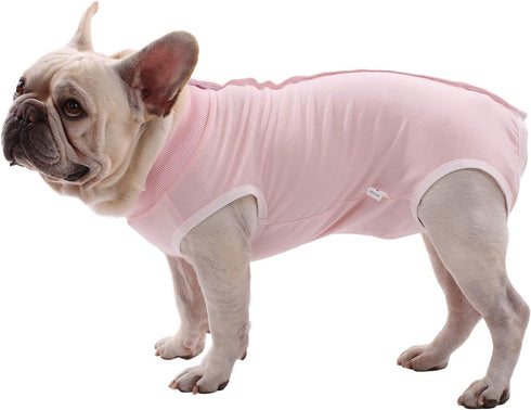 SAWMONG Dog Recovery Suit – Recovery Suit for Dogs After Surgery – Dog Spay Surgical Suit for Female Dogs, Pink, Medium