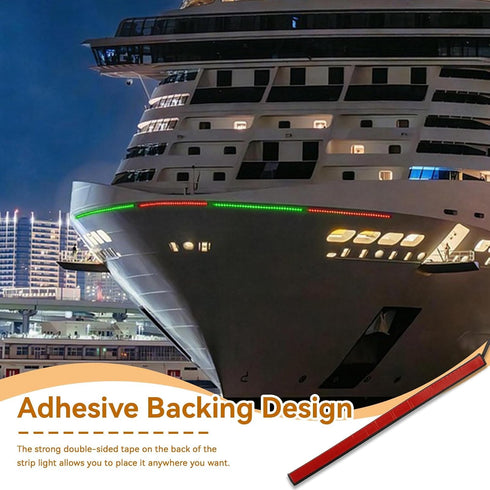 2Pack Boat Interior Lights, Waterproof Navigation Lights Marine LED Lights with Adhesive Boat Deck, Cockpit Lighting