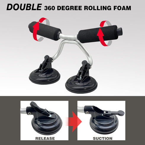 Kayak Roller - Load Assist for SUV Car Roof Lift with Suction Cups