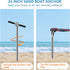 Sand Anchor - Beach Anchor with Removable Handle, Bungee Line & Carry Bag, 18"/24"/36" Length Auger for Beach