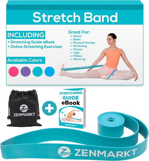 Zenmarkt Ballet Stretch Bands for Flexibility and Strength, Ideal Dance Equipment for Gymnastics, Cheerleading, Pilates