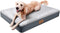 Orthopedic Dog Bed for Large Dogs - Big Waterproof Bed with Removable Washable Cover & Anti-Slip Bottom, Deluxe Plush