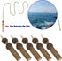 20pcs 35x5mm 1mm Carp Helicopter Rig Tube Aperture Helicopter Sleeves & Beads Terminal Fishing Tackle Carp Fishing