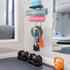 VINAEMO Yoga Mat Holder Accessories - Wall Mount Organizer with 4 Hooks and Wooden Shelves for Foam Roller and Towel