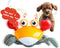 Crawling Crab Dog Toys, Interactive USB Rechargeable Toy with Music Sounds & Lights for Dogs and Cats