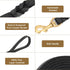 Guiding Star Leather Dog Leash, 6ft Heavy Duty, Soft Durable Braided Handmade Training Leash for Large & Medium Dogs