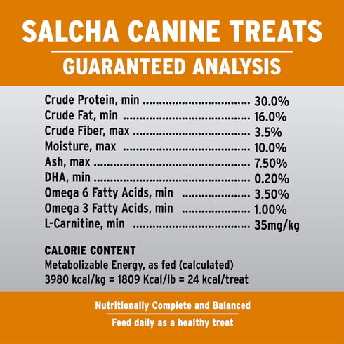 Annamaet Salcha Grain-Free Dog Treats, Poulet Formula with Chicken & Duck, 7-oz Bag