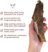 Pupford Split Elk Antlers, Durable Natural Chew Toy, Long Lasting, Cleans Teeth, 5-8” Long (1 Count)