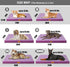 Patas Lague Checkered Orthopedic XXL Dog Bed for Extra Large Dogs, Waterproof with Removable Cover, Purple (48''X30'')