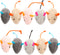 SunGrow Cat Catnip Mice Toys, Furry Plush, 2”, 10 Pcs per Pack, Interactive, Multicolor