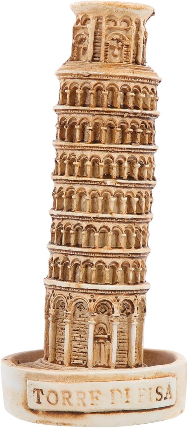 Leaning Tower of Pisa Model, Italy Ornament, Aquarium Landscape Ornament, Fish Tank Cave Architecture Building Models,