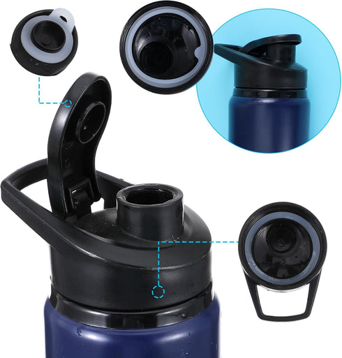 CIATBYYJ 10 9 24/32/40/64oz Pcs Water Bottle Gasket Replacement, Silicone Water Bottle Lid Covers with Tweezers
