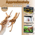 kathson 4Pcs Aquarium Driftwood, 3.5"-7" Small Natural Wood Decoration for Fish Tank Ornament