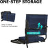 behairity Portable Stadium Seat for Bleachers with Back Support, Wide Padded Bleacher Chair with High Back and Thick