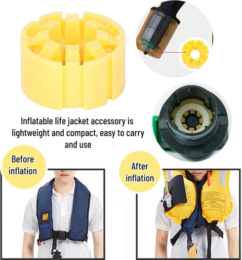 Portable Inflatable Bobbin Replacement Life Jacket Vest Accessory, Simple #011, SPYMINNPOOt2gyc9gomk