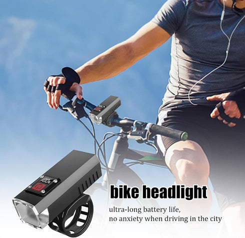 Generic Commuting Rechargeable Front Bike Headlight - Kids Adults Night Riding Bright Bike Light, Waterproof Cycling