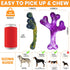 Dog Toys for Aggressive Chewers, 2 Pack Tough Chew Toys, Indestructible Beef Bacon Flavor for Large Dogs