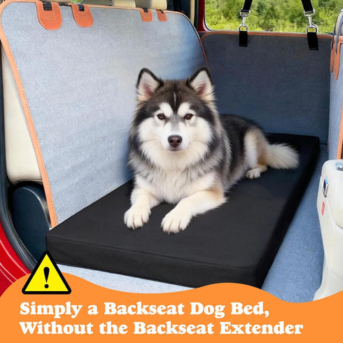 Bhyhok 3.14 Inch 600D (53.8 24 Inch) Waterproof Dog Mat for Car Backseat Thick Non-Slip Backseat Pet Mat with Oxford