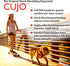 EzyDog Cujo Shock Absorbing Bungee Dog Leash, Reflective Trim, Padded Pull Handle, 25", Black