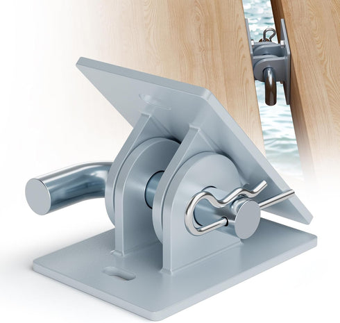 1 Pack Stationary Dock Connector Hinge Kit | Galvanized Dock Hardware Brackets