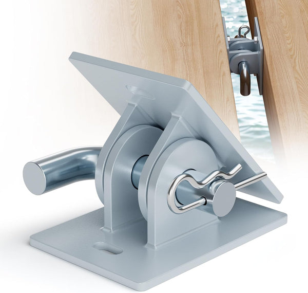 1 Pack Stationary Dock Connector Hinge Kit | Galvanized Dock Hardware Brackets