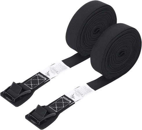Tie Down Strap Padded Cam Lock Buckle - Cargo Straps for Moving Appliances, Lawn Equipment, Motorcycle