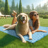 Dog Cooling Mat, Easy Washable Cooling Bed for All Pets, Perfect for Indoor and Outdoor Use, 59" x 40"