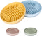 Slow Feeder Dog Bowls 2PCS, Puzzle Silicone Feeding Bowls with Suction Cups, Anti-Choking Design for Medium Small Dogs