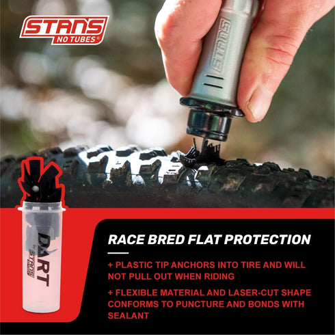 Stans Dart Tubeless Tire Repair Tool with 2 Darts - Black/Silver