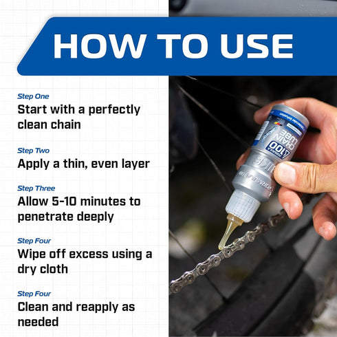 300ml (10.14 oz) All Conditions Bike Chain Lube All-Weather Lubricant Bicycles & Electric Bikes Protects Against Wear