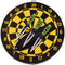 Z Hunter Throwing Knife Set, Set of 3 Knives with Target Board, Black/Satin Steel Blades, Green Cord Wrapped Handles