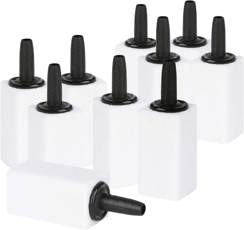 Pawfly 1.2 Inch Air Stone White Cuboid Bubble Stone Diffuser for Aquarium Fish Tank and Pump, 10 Pack